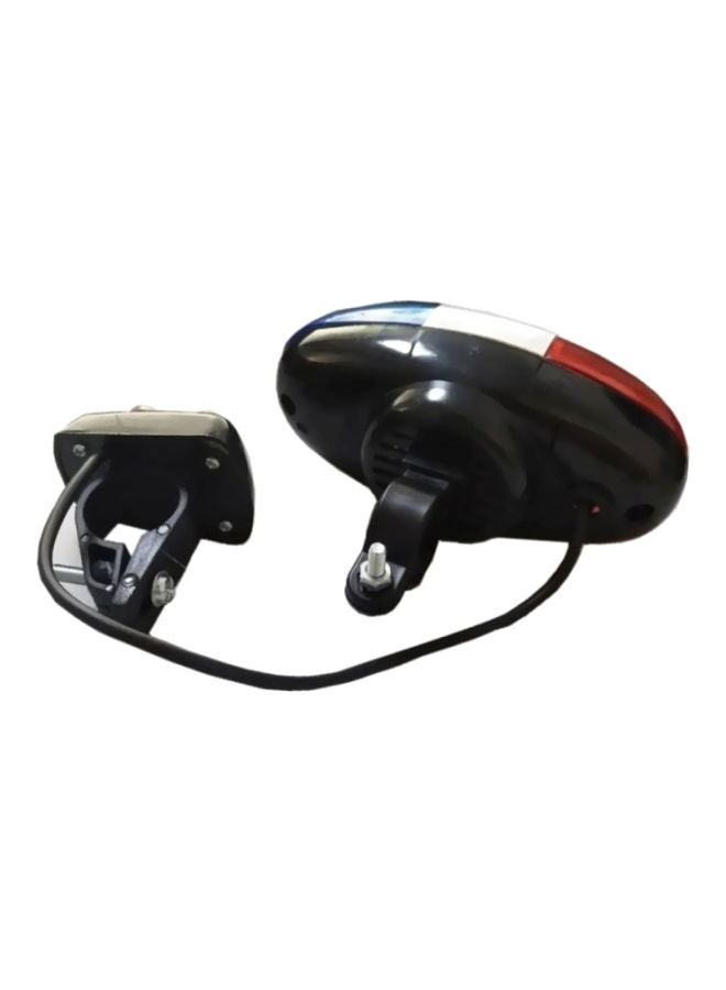 LED Light With 4 Loud Siren Sound Trumpet For Bicycle Red/Blue/White 12x6x5centimeter