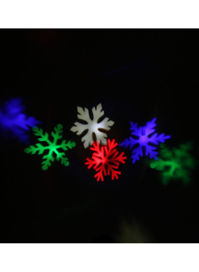 Moving Snowflake Film Show Projector Light Multicolour 18.50x11.00x0.479cm