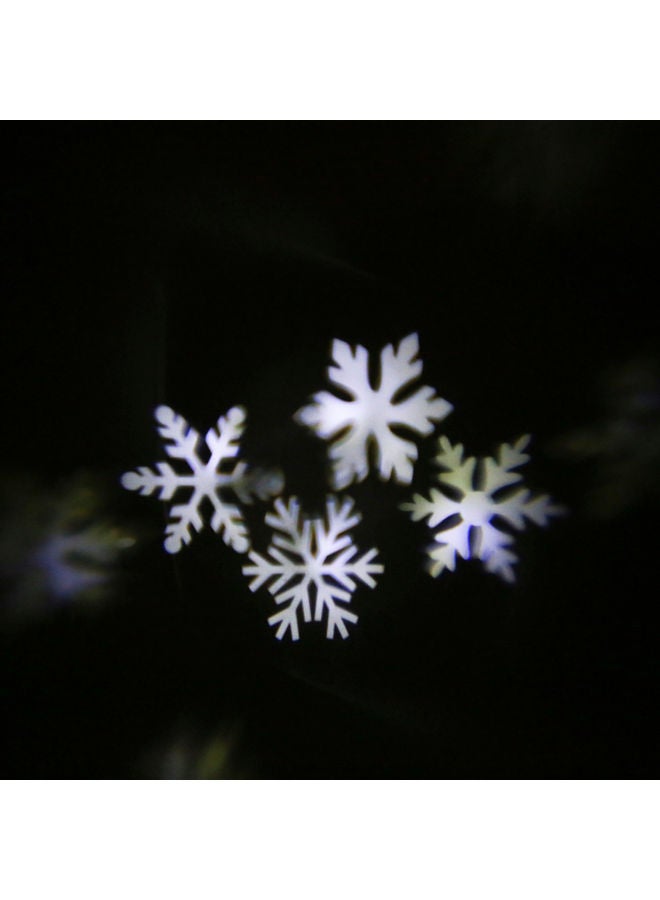 Moving Snowflake Film Show Projector Outdoor Light Multicolour