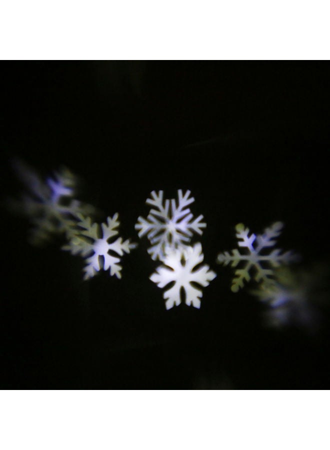 Moving Snowflake Film Show Projector Outdoor Light Multicolour