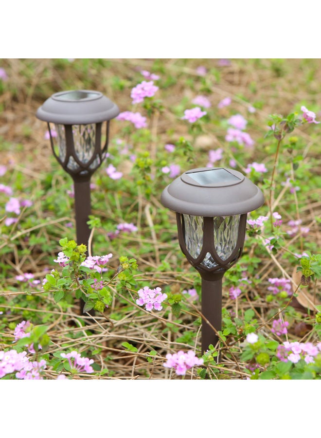 10-Piece Solar Power Lawn Light Multicolour