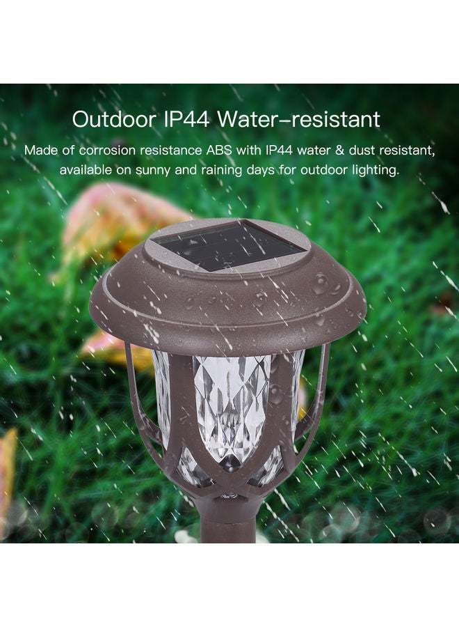 10-Piece Solar Power Lawn Light Multicolour