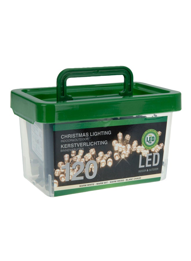 120-LED Light Christmas Bucket Light With British Plug Warm White 10meter