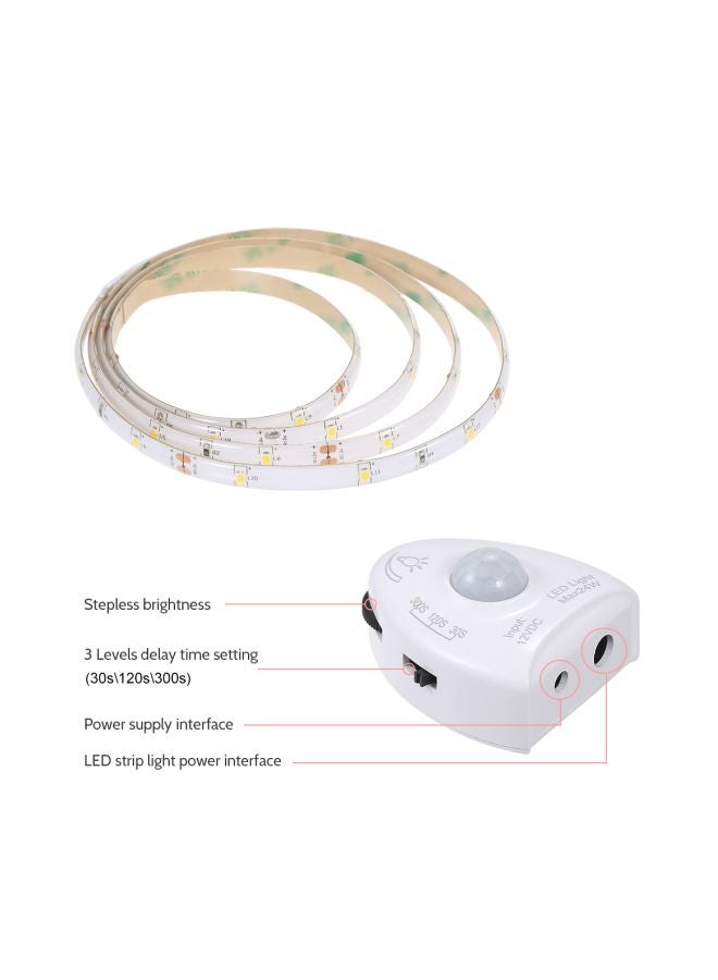 PIR LED Strip Light Warm White 22x5x17cm