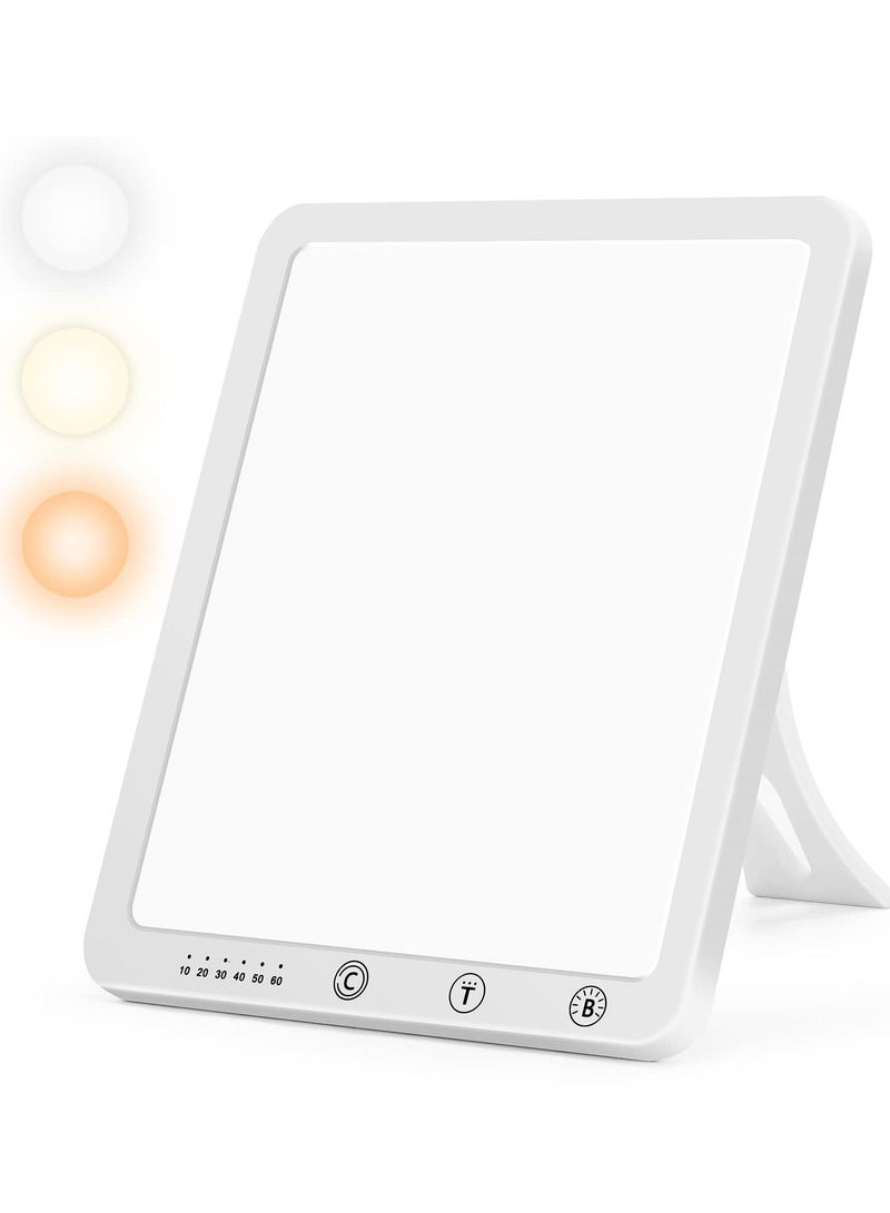 Light Therapy Lamp, UV-Free 10000 Lux Light, Touch Control with 5 Brightness Levels