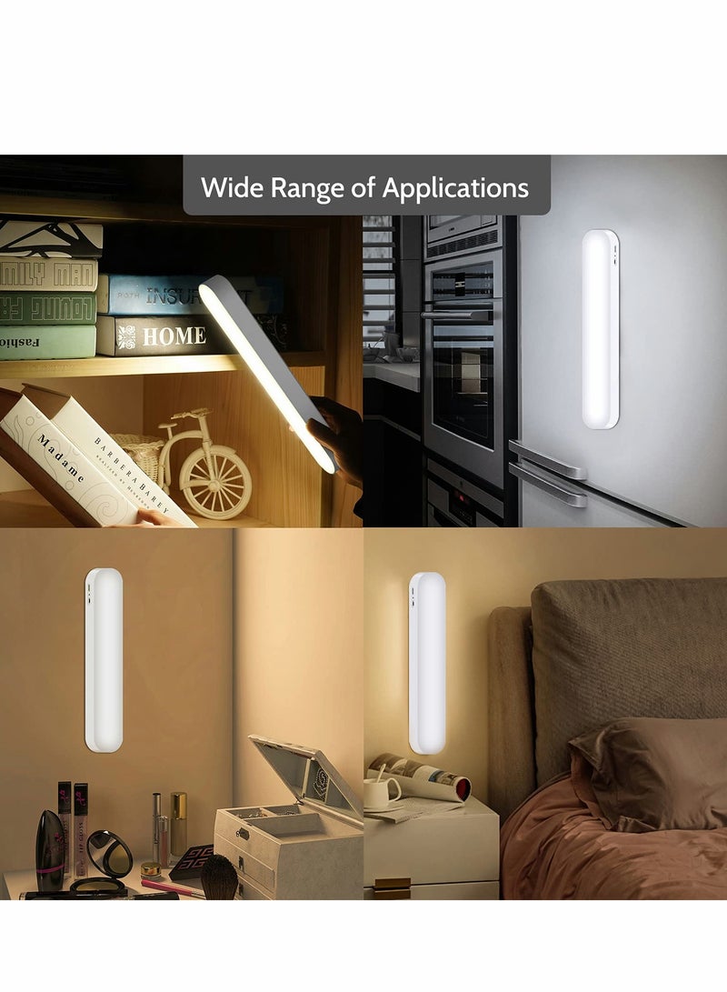 Under Cabinet Lights, LED Closet Light, Counter Lighting, Wireless USB Rechargeable Kitchen Night Battery Powered Operated Light for Stairs Hallway Sink