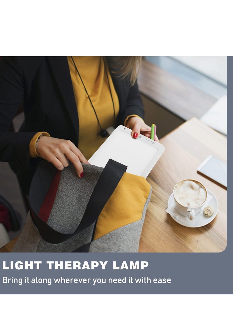 Light Therapy Lamp, UV-Free 10000 Lux Light, Touch Control with 5 Brightness Levels