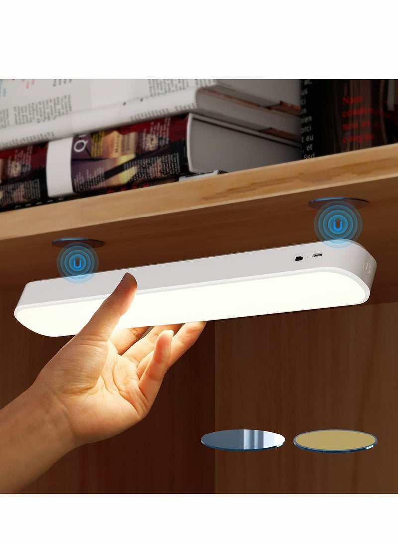 Under Cabinet Lights, LED Closet Light, Counter Lighting, Wireless USB Rechargeable Kitchen Night Battery Powered Operated Light for Stairs Hallway Sink