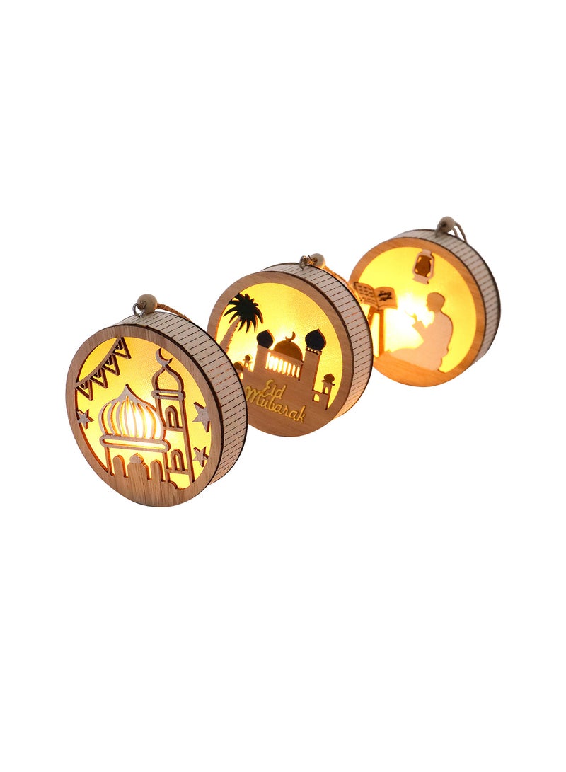 Wooden LED Decorative Light Dedroom Atmosphere Shaped Light