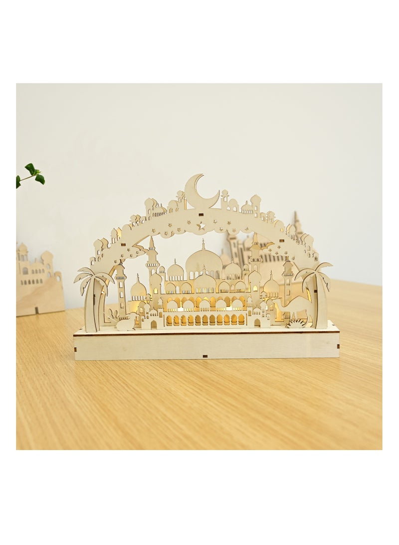 Wooden LED Decorative Light Dedroom Atmosphere Shaped Light