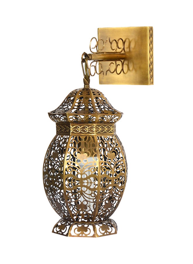 Indoor Arabic Wall Light Gold 20x60cm