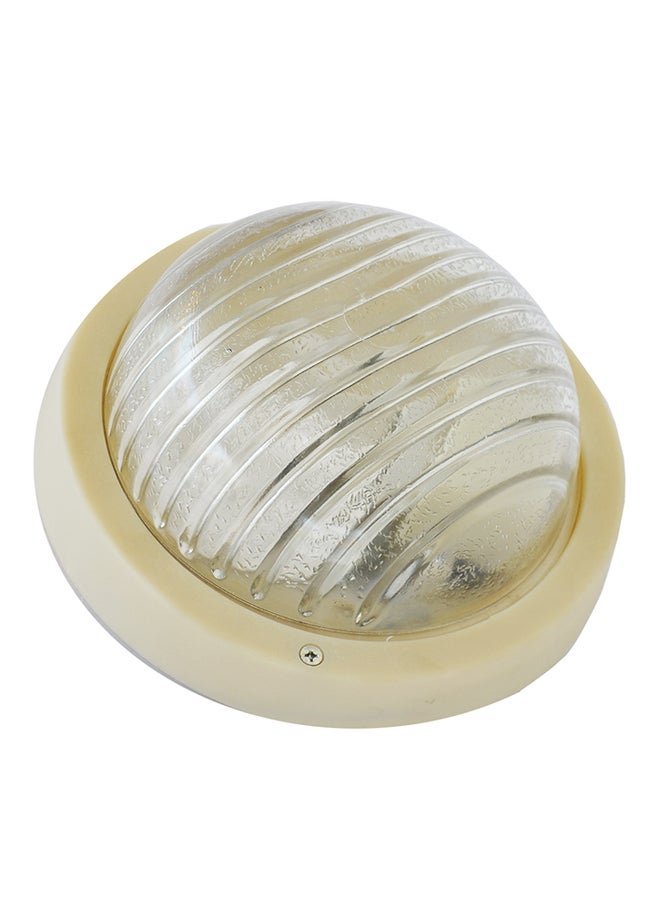 Indoor And Outdoor Bulkhead Light White 20x11cm