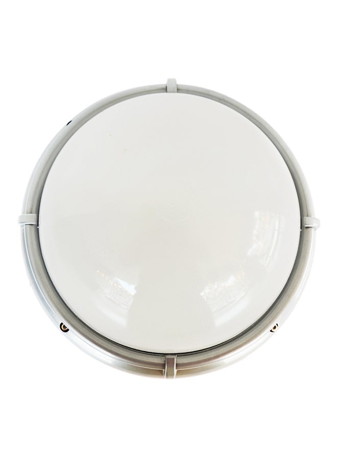 Indoor And Outdoor Bulkhead Light Silver 25x11cm