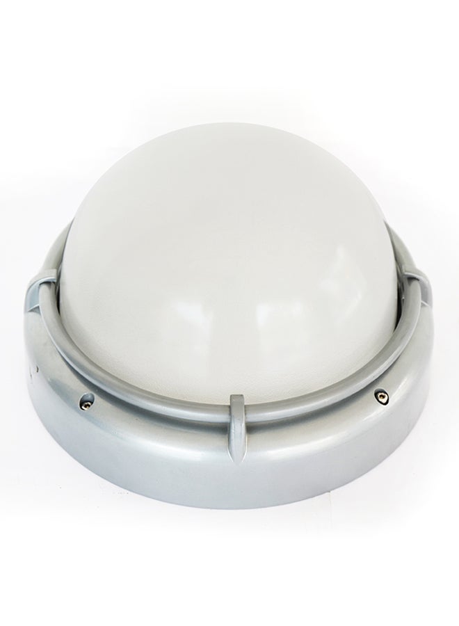 Indoor And Outdoor Bulkhead Light Silver 25x11cm