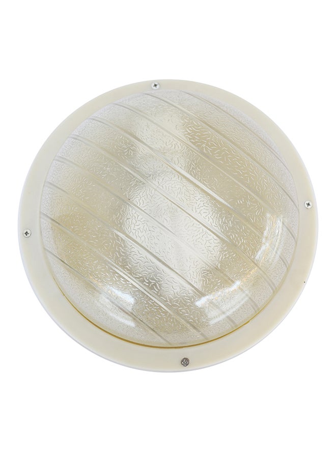 Indoor And Outdoor Bulkhead Light White 25x13cm