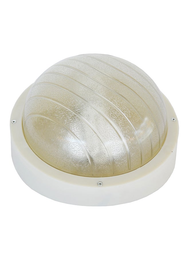 Indoor And Outdoor Bulkhead Light White 25x13cm