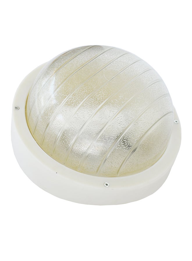 Indoor And Outdoor Bulkhead Light White 25x13cm