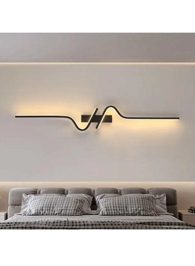 （Tricolour light-100CM）Modern wall lights Home appliances Nordic style long lumen home decoration Bedroom dining room TV wall lighting fixtures，wall lamp