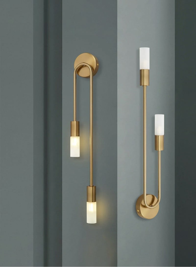 Modern Nordic Led Wall Lamps Long Strip Wall Sconce for Home Hotel Stairs Bedroom Bedside Luxury Living Room Decoration Lamps，(Excluding light bulbs, it is recommended to use G9 model bulbs)