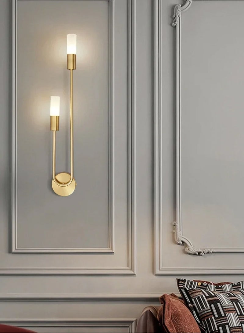 Modern Nordic Led Wall Lamps Long Strip Wall Sconce for Home Hotel Stairs Bedroom Bedside Luxury Living Room Decoration Lamps，(Excluding light bulbs, it is recommended to use G9 model bulbs)