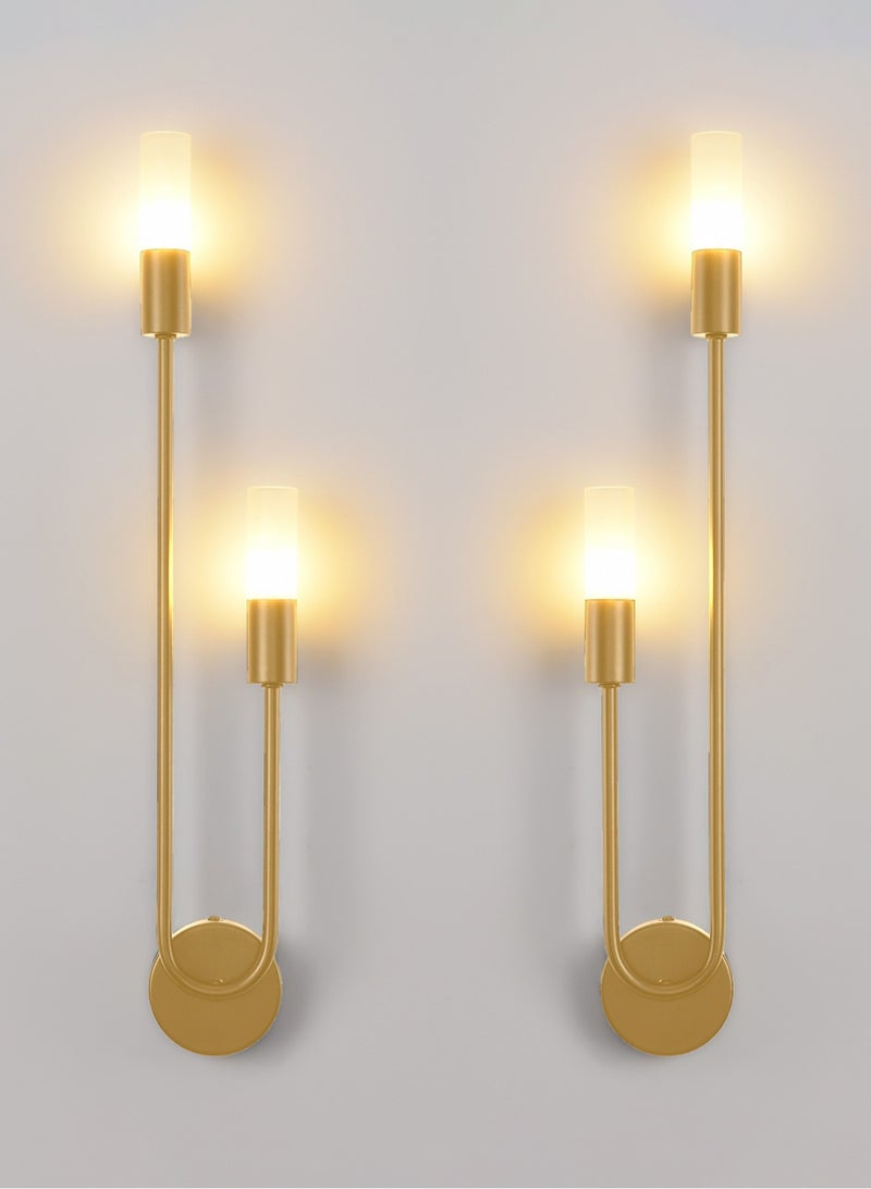Modern Nordic Led Wall Lamps Long Strip Wall Sconce for Home Hotel Stairs Bedroom Bedside Luxury Living Room Decoration Lamps，(Excluding light bulbs, it is recommended to use G9 model bulbs)