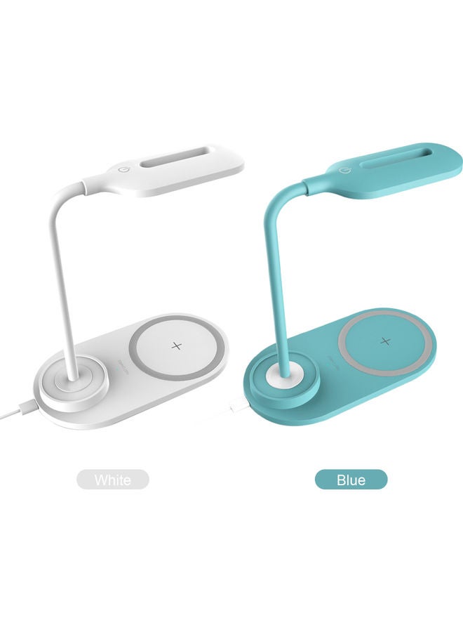 LED Desk Lamp with Rechargeable USB Charging Port and 3-Lighting Modes White