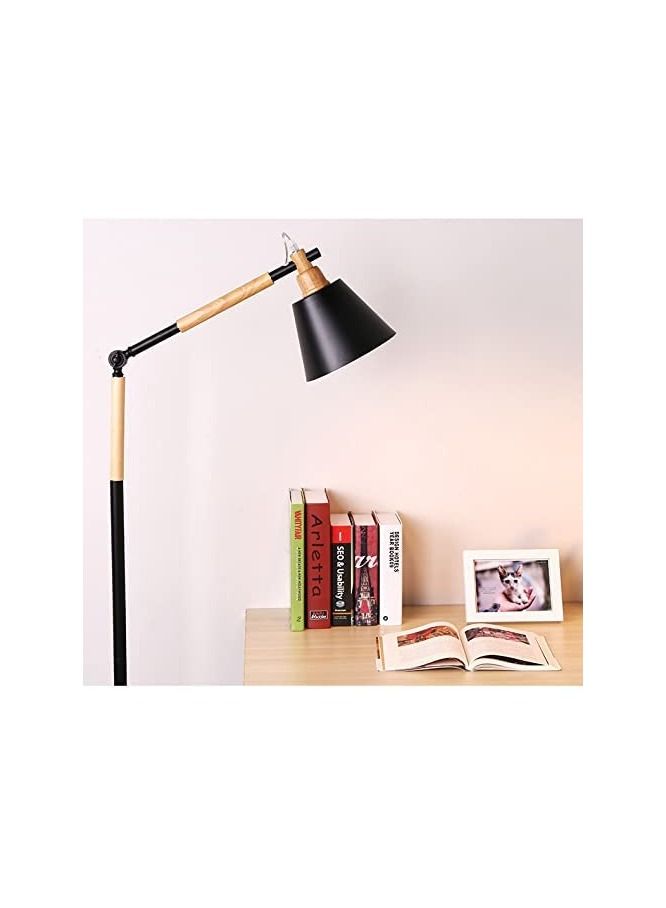 Nordic Wooden Floor Lamp By Daamudi - Black