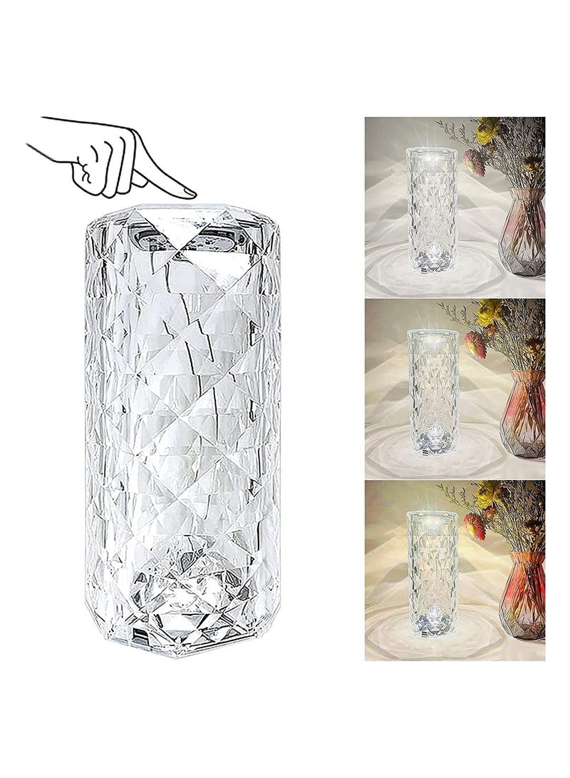 USB Rechargeable Table Touch And Remote Control Crystal Lamp