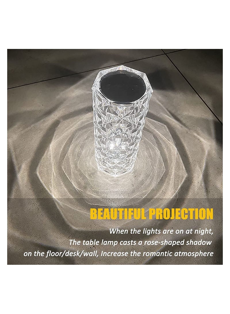 USB Rechargeable Table Touch And Remote Control Crystal Lamp
