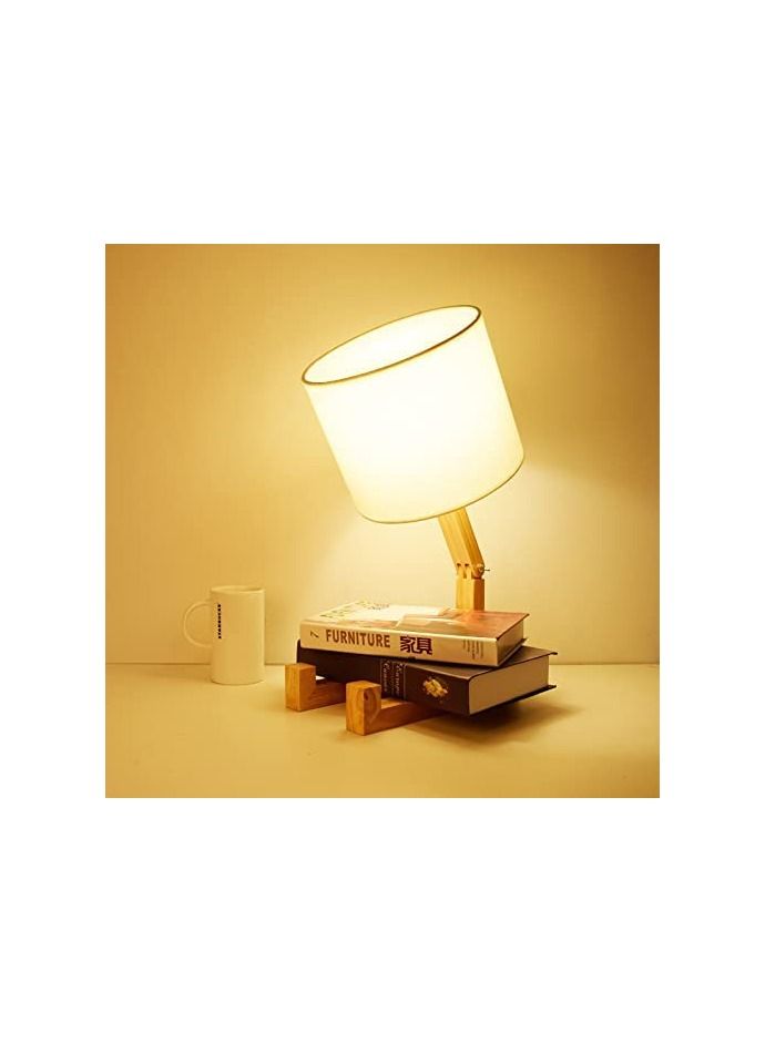 Wooden Stickman Table & Desk Lamp, By Daamudi