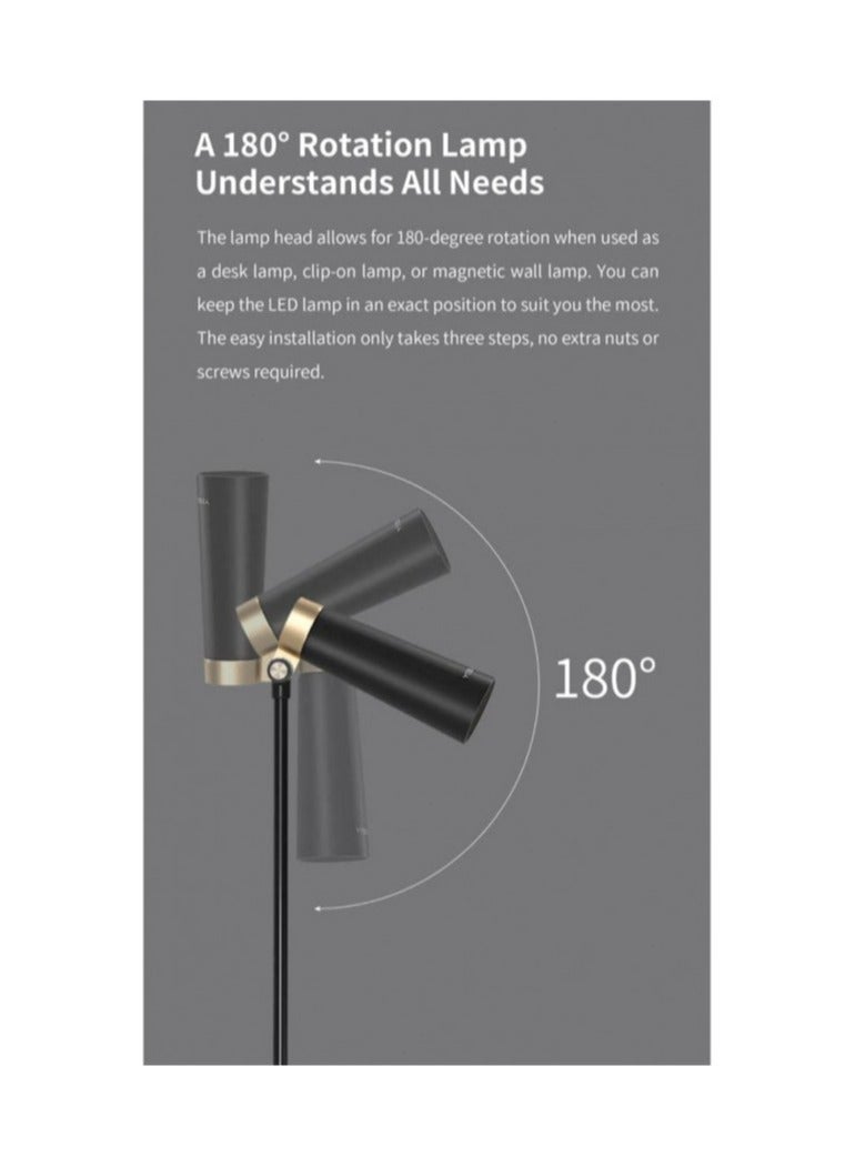 Yeelight 4-in-1 Rechargeable Desk Lamp Black Gold