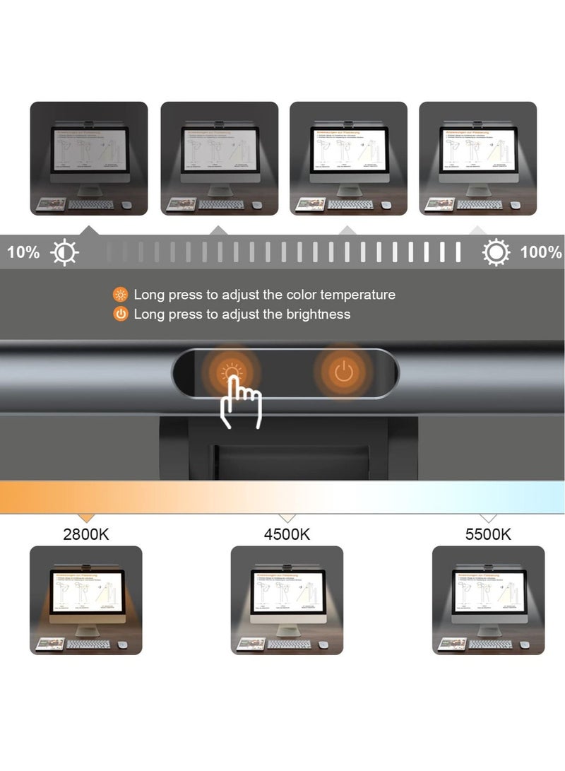 Monitor Light Bar, Dimmable E-Reading LED Computer Touch Control USB Powered Screenbar for Desk/Office/Home/Game (40cm)