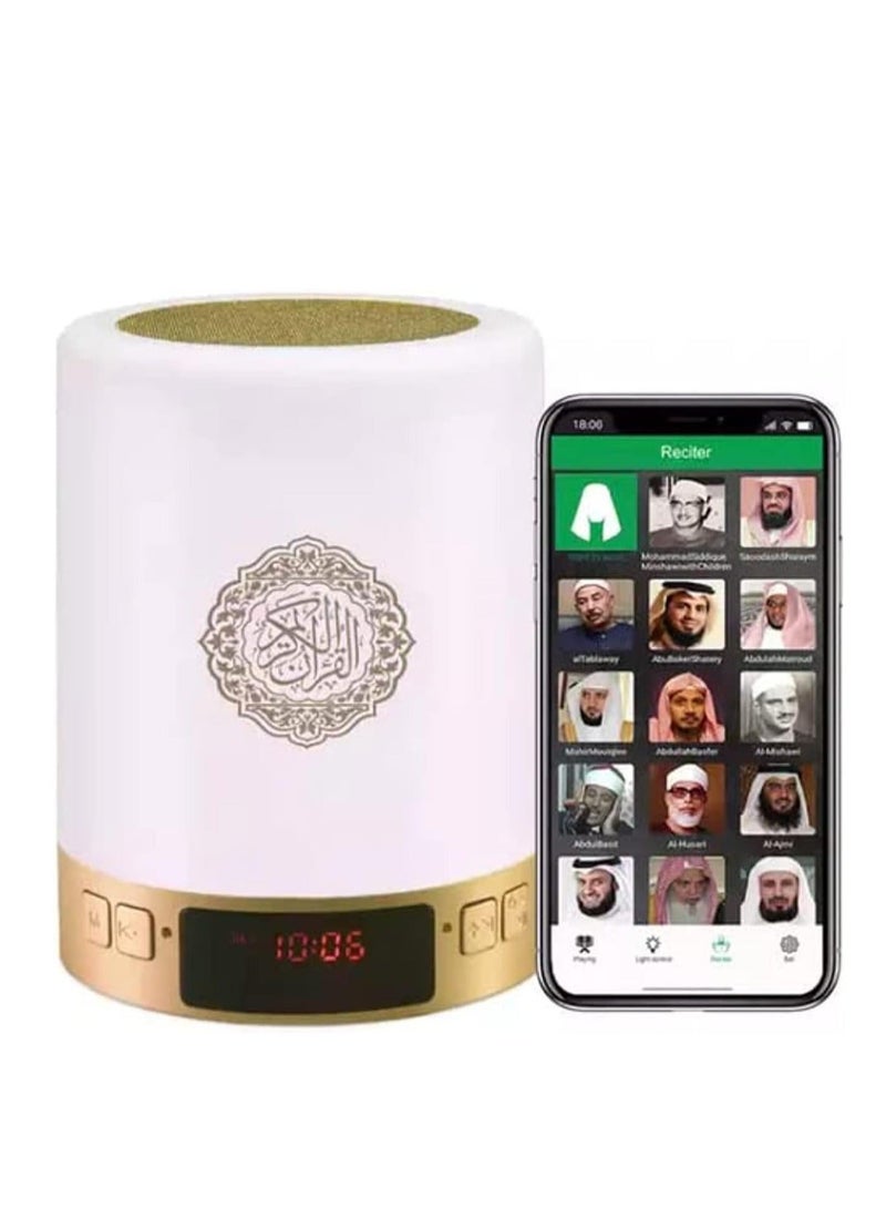 Muslim Bluetooth Quran Speaker Lamp Time Display Azan Clock Islamic Gift Set Muslim Speaker