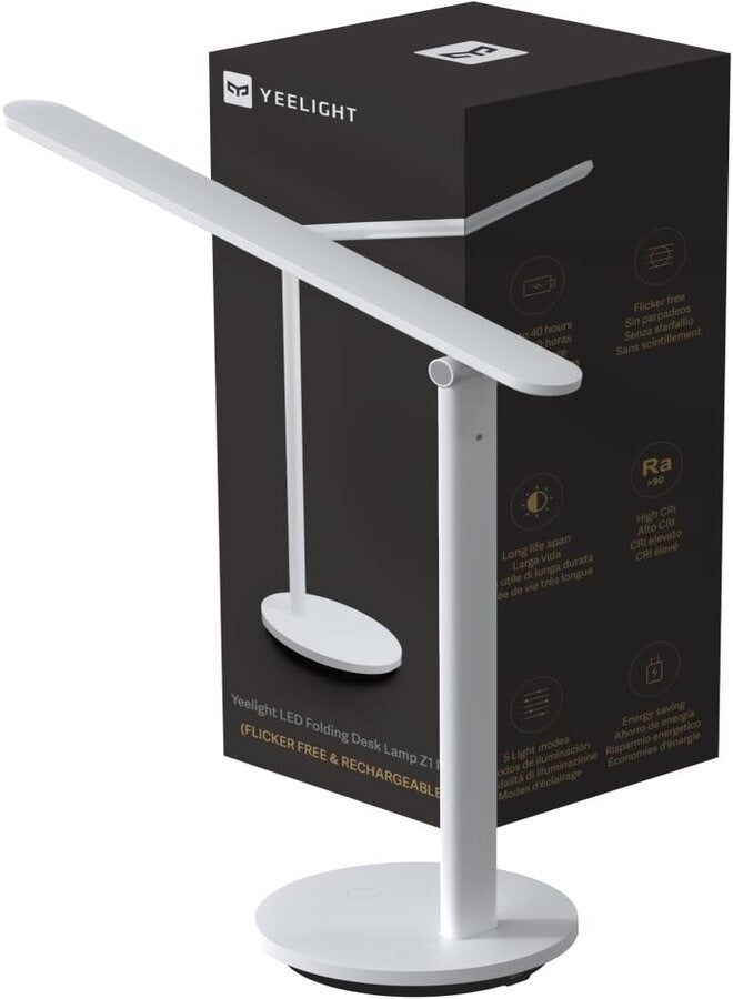 Yeelight Led Folding Desk Lamp Z1 Pro [Portable And Rechargeable] [Eye-Friendly Light With No Flicker]