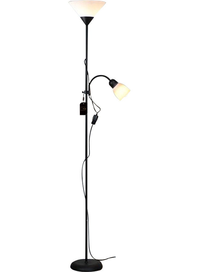 Simple Design Floor Lamp With Double Head Black