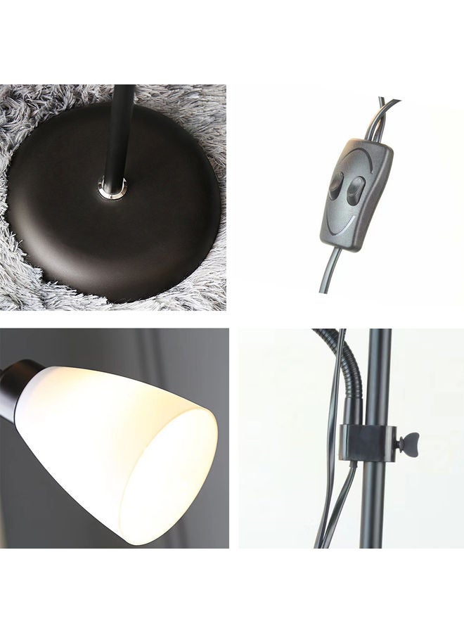 Simple Design Floor Lamp With Double Head Black