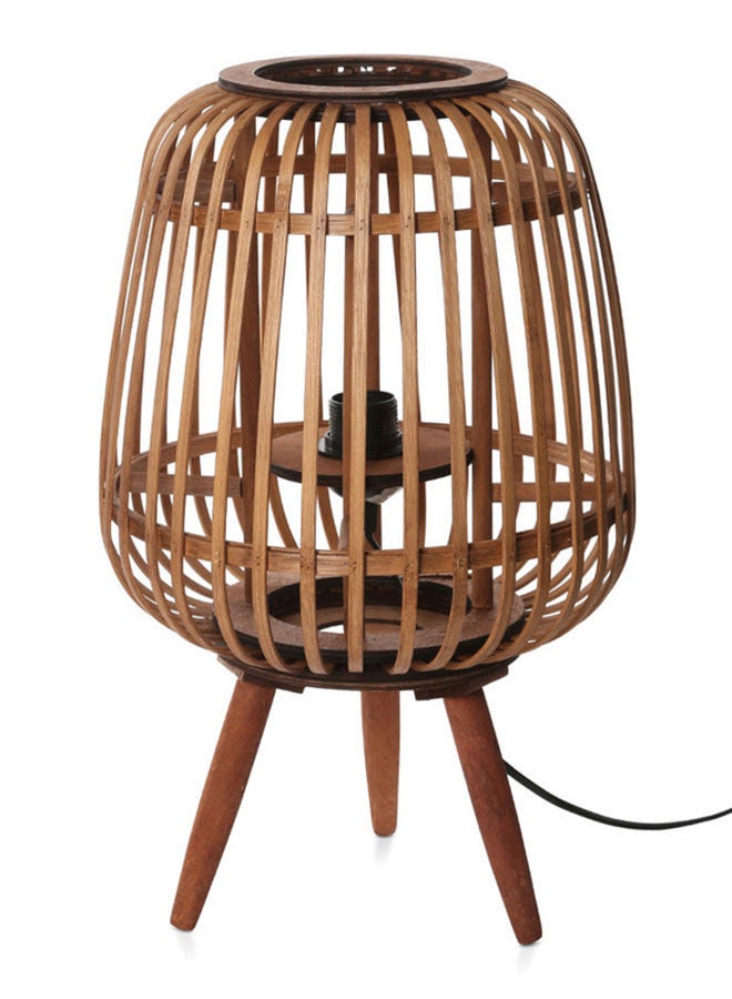 Alexa Medium Bamboo Lantern Brown