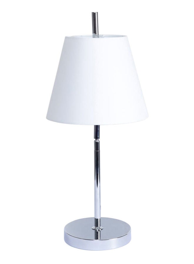 Carrie Floor Lamp, Chrome & White