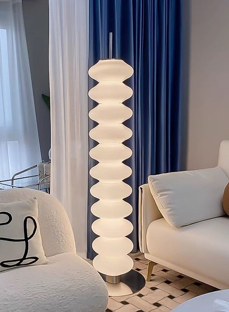 Large Acrylic Floor Lamp Rock Candy Lamp Standing Lamp Decor Lighting for Home Hotel Office Living Room Bedroom Office Salon Retail LED 3 Colour Adjustable White H160xL45xW45 cm