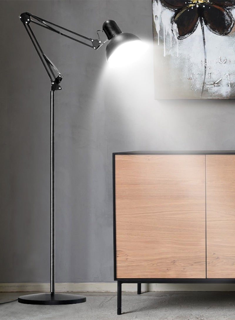 Creative Modern Flexible LED Atmosphere Standing Floor Lamp Multi-Angle Adjustable With Rotatable Black