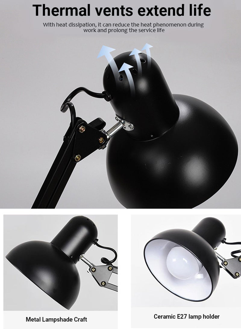 Creative Modern Flexible LED Atmosphere Standing Floor Lamp Multi-Angle Adjustable With Rotatable Black