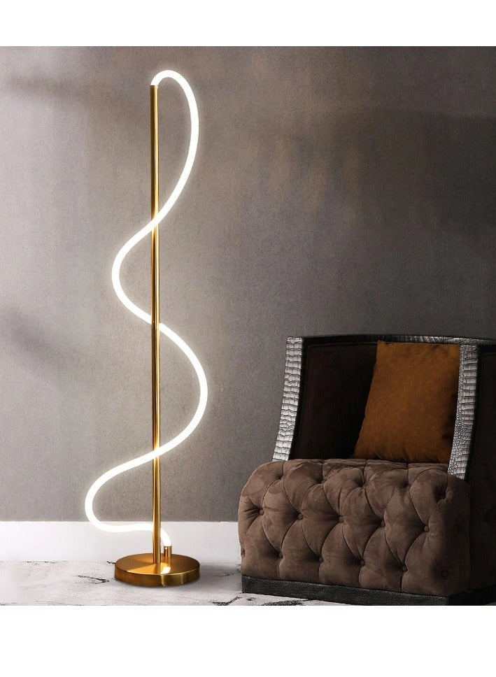 Wooden Twist Extremely Modern Simple Creative Line Floor Lamp