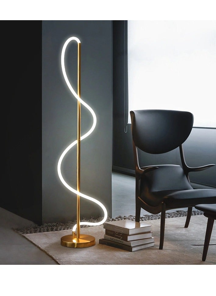 Wooden Twist Extremely Modern Simple Creative Line Floor Lamp