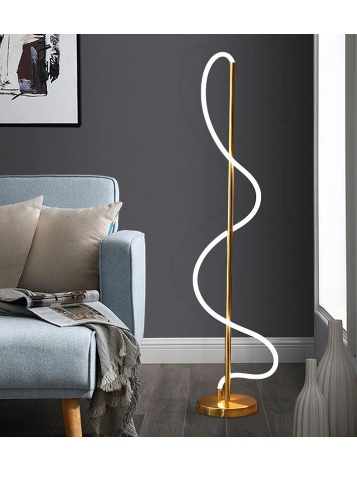 Wooden Twist Extremely Modern Simple Creative Line Floor Lamp