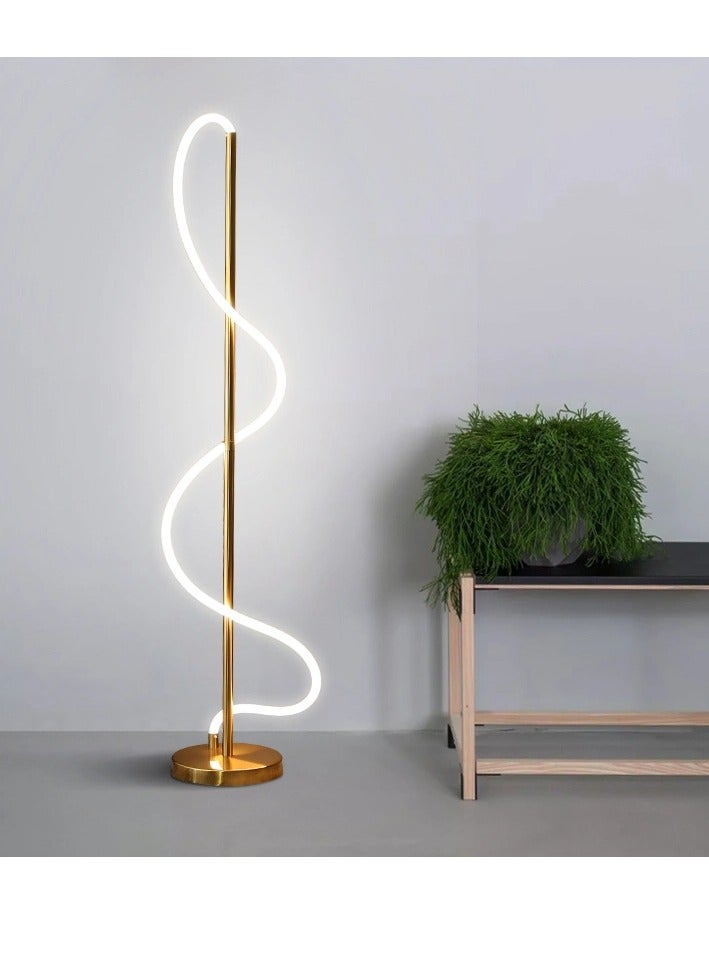 Wooden Twist Extremely Modern Simple Creative Line Floor Lamp