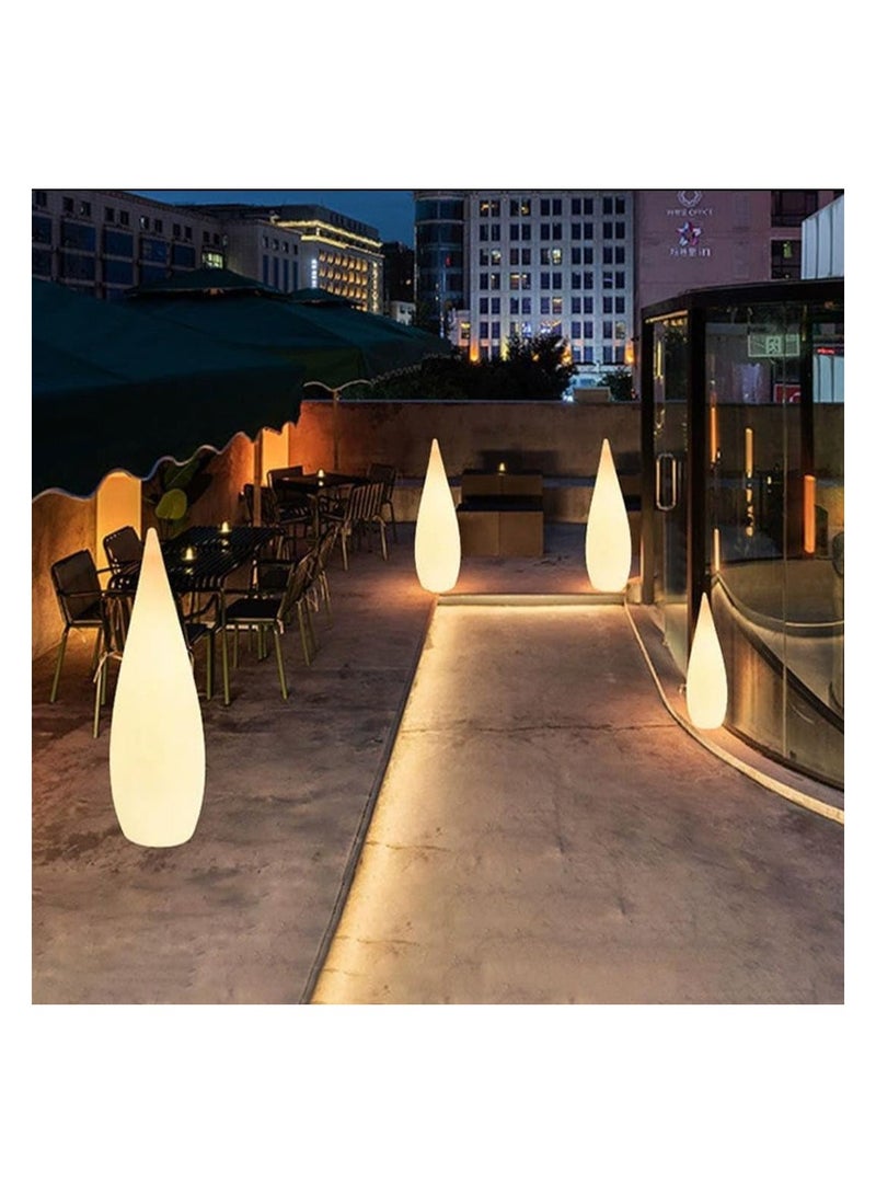 LED Solar Light Outdoor Waterproof Stand Floor Lamp Water Drop Landscape Light 16 Color Changeable Remote Control Outdoor Lamp for Garden Lawn Roadside Pathway Garden Decoration Wedding Event Lighting
