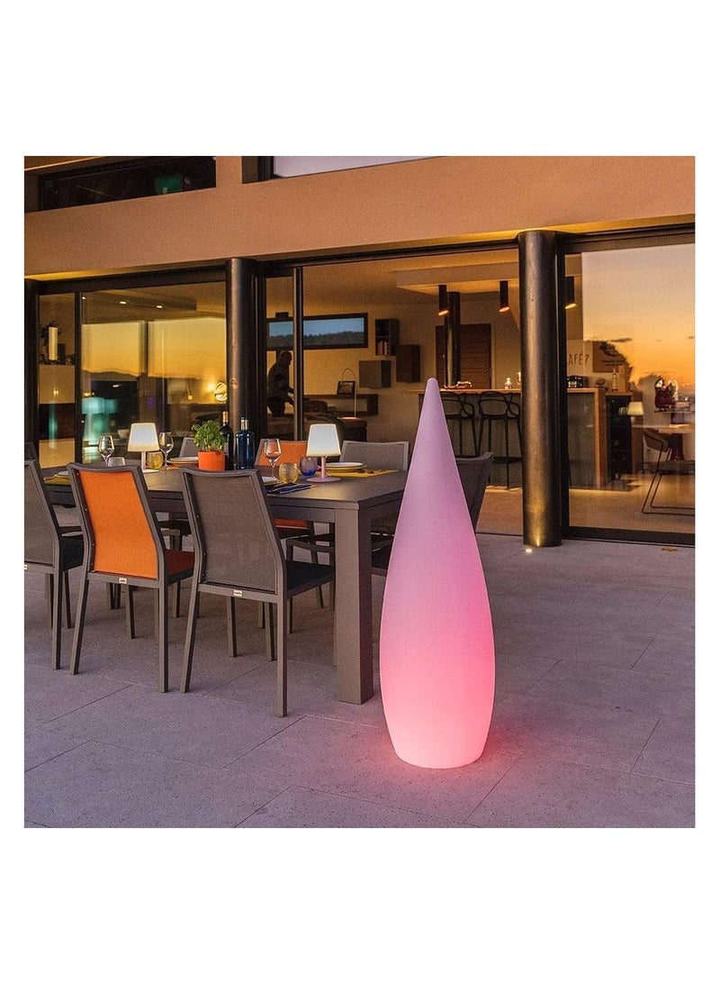 LED Solar Light Outdoor Waterproof Stand Floor Lamp Water Drop Landscape Light 16 Color Changeable Remote Control Outdoor Lamp for Garden Lawn Roadside Pathway Garden Decoration Wedding Event Lighting