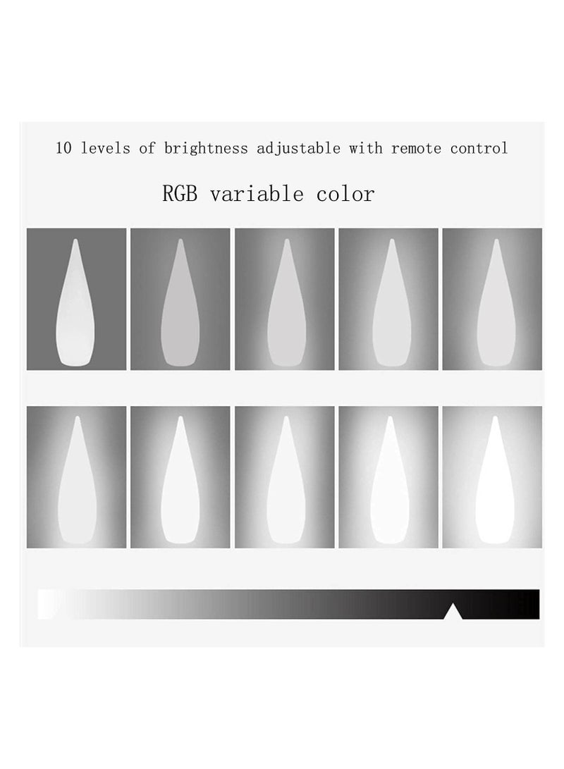 LED Solar Light Outdoor Waterproof Stand Floor Lamp Water Drop Landscape Light 16 Color Changeable Remote Control Outdoor Lamp for Garden Lawn Roadside Pathway Garden Decoration Wedding Event Lighting