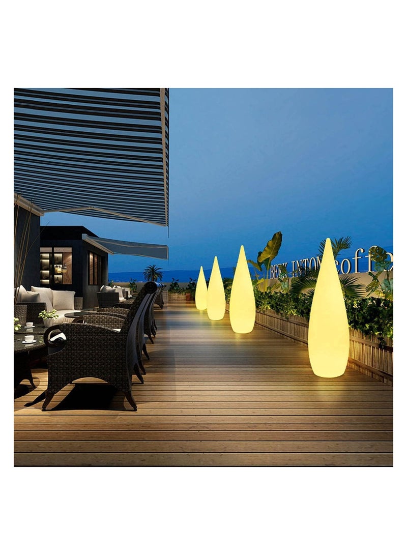 LED Solar Light Outdoor Waterproof Stand Floor Lamp Water Drop Landscape Light 16 Color Changeable Remote Control Outdoor Lamp for Garden Lawn Roadside Pathway Garden Decoration Wedding Event Lighting