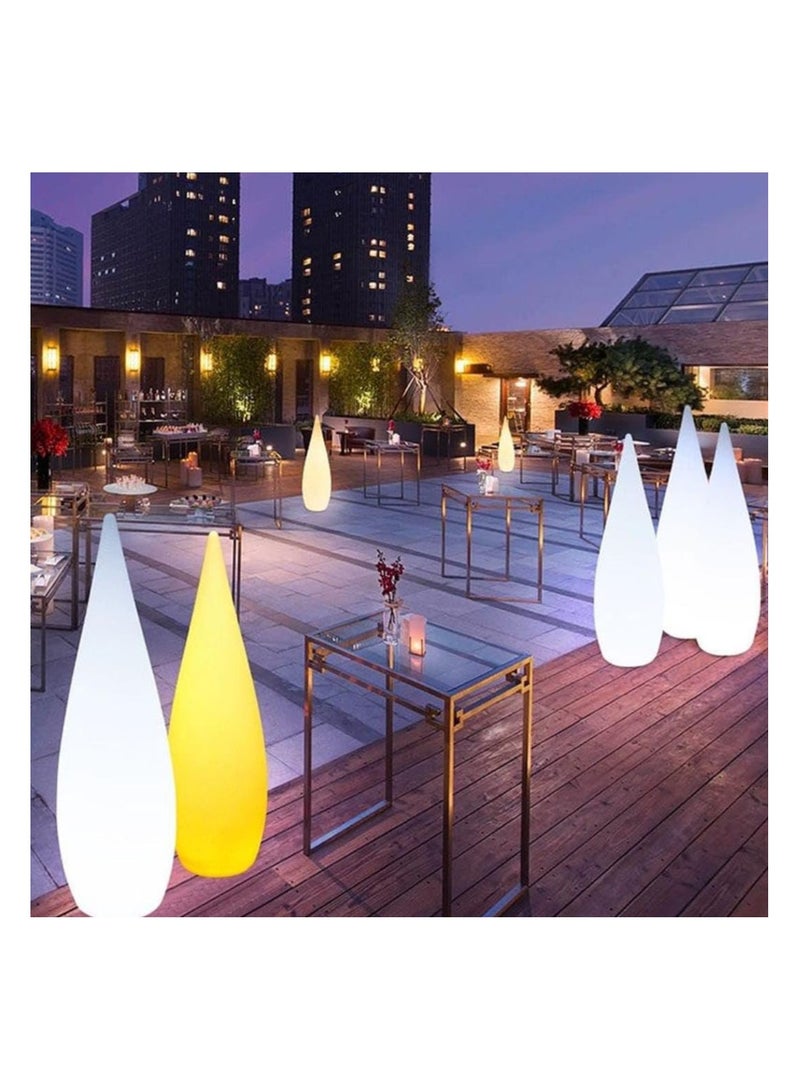 LED Solar Light Outdoor Waterproof Stand Floor Lamp Water Drop Landscape Light 16 Color Changeable Remote Control Outdoor Lamp for Garden Lawn Roadside Pathway Garden Decoration Wedding Event Lighting
